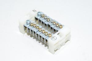 Ensto KNA4.108 2x1x16mm2 and 2x7x6mm² screw terminal block with PE + N coupling