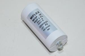 Miflex MKSP-5P I150V665K-B 65µF/500VAC 55x143mm motor run capacitor with faston terminals *new*