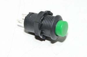 Non-latching pushbutton NO contacts 1,5A 250VAC green, plastic housing, M12x1mm thread *new*