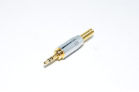 3,5mm stereo combo plug with metal housing for max 4.4mm cable *new*