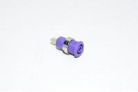 4mm violet panel mounted insulated safety banana socket Staübli SLB4-F/N-X 49.7044-26, M12x0.75mm, 1000V, 24A, CAT III *new*