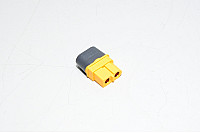 Amass XT60H-F3 keltainen 2pin naaras virtaliitin kuorella, 500VDC, 30/60A *uusi*