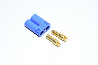 EC5-M sininen 2pin uros virtaliitin, 500VDC, 40/90A *uusi*      