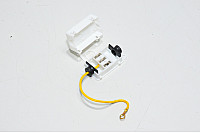 Junction box for three power wires with screw mounting
