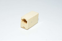CAT5e LAN inline coupler white RJ45 - RJ45