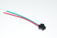Worldsemi HC-3PIN-F 3-pin female connecting cable for LED-strips with 1x0.5mm pins and 2.54mm pin spacing *new*