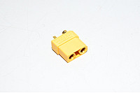 XT90-F keltainen 2pin naaras virtaliitin, 500VDC, 40/90A *uusi*