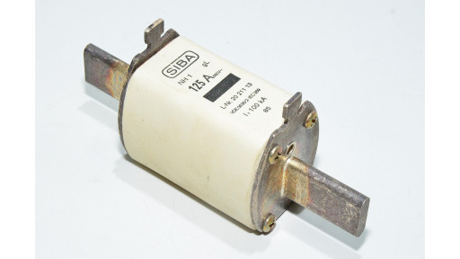 125A 660VAC NH1 gL/gG 100kA Siba 20 211 13 knife-blade type fuse link
