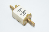 125A 690VAC NH1 gT 100kA Strömberg OFAA 1 knife-blade type fuse link with blow out indicator on side