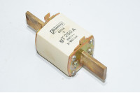 250A 690VAC NH2 gT 100kA Strömberg OFAA 2 knife-blade type fuse link with blow out indicator on side *new*
