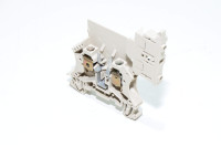 Weidmüller WSI 6 1011000000 6mm² 500V 6,3A dark beige fuse terminal block with screw connection for 5x20mm and 5x25mm tubular fuses