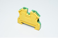 Weidmüller WPE 10 1010300000 10mm² 1000V yellow green W-series W-standard grounding single-level feed-through terminal block with screw connection
