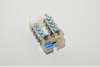 Ensto KN4.204 2x4 16mm² screw terminal block with PE + N coupling