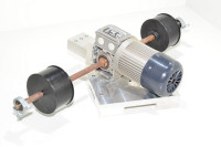 Mini Motor PC230M3T worm screw gear motor + axle with 2 pulleys