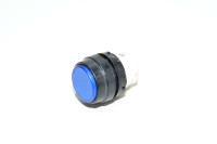 Telemecanique Square D type D class 9001 operator head 9001-D3Y1B illuminated blue flush momentary pushbutton with black round bezel IP65