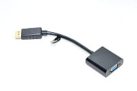 Deltaco DP-VGA7 DisplayPort – VGA-adapter, Full HD 60Hz, black, 0,2m