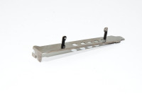 Computer expansion card slot blanking plate, full-height, 5x 6,5mm holes and PCB holders, special model 2
