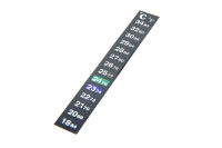 Black thermometer sticker 18-34°C 64-93°F *new*