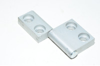 Heavy duty aluminium hinge 40x38x11mm and 40x25x11mm, right side