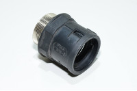 PG29, PMA PMAFIX BVN-9 straight conduit fitting for NW 29 size conduits, black, plastic/metal, IP66