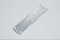Aluminium mounting plate 120x30x2mm with 6x 5,5mm holes
