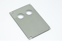 Plastic switch panel 96x145x5mm with 2x 26/18.8mm and 4x 3,4mm holes