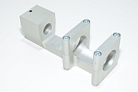 Aluminium tool holder for 20mm shaft with 2 clamps for 33...35mm tools