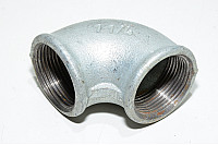 Pipe fitting cast iron 90° elbow with 1 1/4" female thread - 1 1/4" female threads *new*