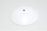90mm white steel canopy with 4,8mm hole *new*