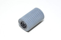 Paper pickup roll 48x30mm with spring loaded white end and 5,8mm hole, black end has a D-shape 6mm hole