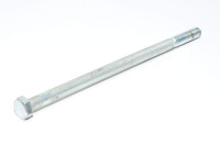 M8x1.25, 160mm, RH, zinc-plated steel hex head bolt, 8.8, DIN 931