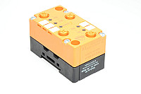 IFM AC5000 AS-i EMS-base coupling module and IFM AC2016 AS-i active classic I/O module with 2x2 sinking 24VDC inputs
