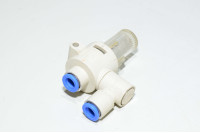 SMC ZFB200-08 swivel elbow air suction filter with blue one touch fittings for 8mm tubes