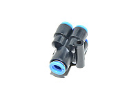 SMC KQUD06-08 8-6-6-6-6mm Delta haara / tupla Y-liitin / Y-haara / Y-sovitin pikaliitin eri putkihalkaisijoille
