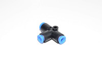 SMC KQT06-00 6mm T-liitin / T-haara / T-sovitin pikaliitin samoille putkihalkaisijoille
