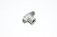 SMC AS2200-01 kulmamallin vastusvastaventtiili poistoilmakuristuksella R1/8 ja Rc1/8mm liittimillä