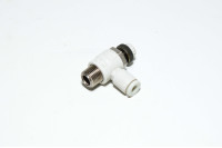 SMC AS2211F-01-04 elbow type meter-in speed controller with R1/8 threaded port and 4mm quick connector for tube