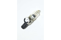 SMC AW1000-M5 + G27-10-R1 compressed air filter regulator unit with pressure meter