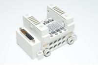 SMC VV5Q11-04FU0-S-Q F-kit D-sub top, sisäiset äänenvaimentimet, 4x venttiiliasemapaikkaa, VQ1000 sarjan magneettiventtiiliryhmän runkoyksikkö