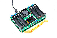 4x 18650 Li-ion battery charger / battery tester, USB C or 5VDC *new*