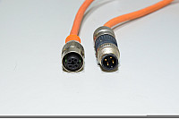 Sensor cable IFM E10302 with molded plastic straight A-coded unshielded 4-pin female M12 + Harting Harax M12-S 21 01 140 4081 4pin male M12 sensor connectors