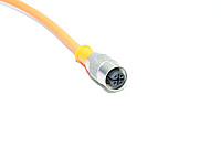 Sensor cable IFM E10303 with molded plastic straight A-coded unshielded 4-pin female M12 sensor connector