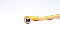 Sensor cable IFM E10864 with molded plastic angle type unshielded 4-pin female M8 sensor connector