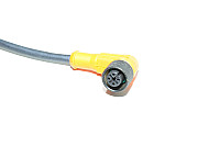 Sensor cable IFM E10900 with molded plastic angle type A-coded unshielded 4-pin female M12