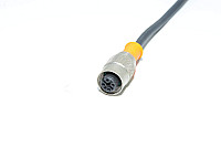 Sensor cable IFM E10906 with molded plastic straight A-coded unshielded 4-pin female M12