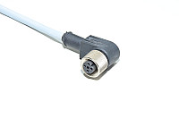 Sensor cable Murrelektronik 33395 with molded plastic angle type unshielded 4-pin female M12 sensor connector