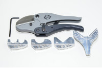 Carl Kammerling CK tools T2240 monitoimileikkurit johtokouruille, letkuille, muoviprofiileille + 5x vaihtoleukaa *uusi*
