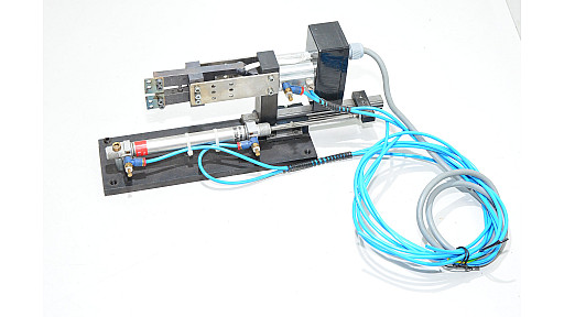 Heat cutter assembly with actuator on the left side, complete