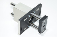 Slide bearing guide assembly 65x120x105mm with 2x 240x20mm guide shafts + 216x120x15mm mounting bracket