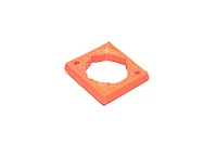 3D tulostettu 5mm paneeliasennettavan XLR liittimen korokepala 3mm kiinnitysreijillä, oranssi PLA